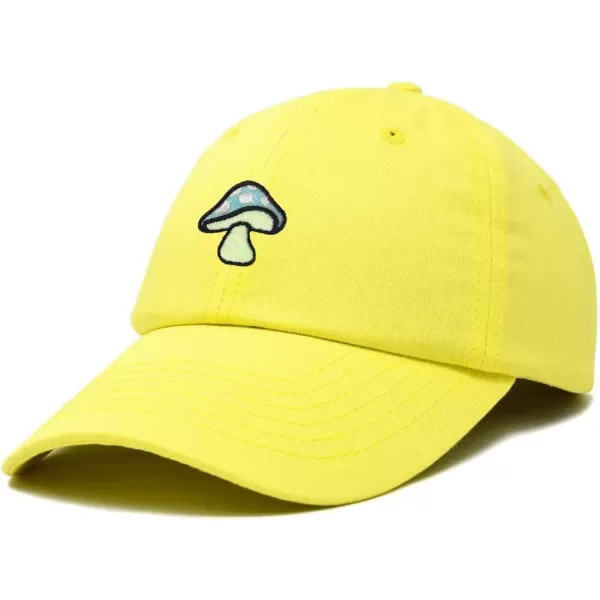 DALIX Mushroom Embroidered Glow in The Dark Hat Dad Hat Cotton Baseball Cap