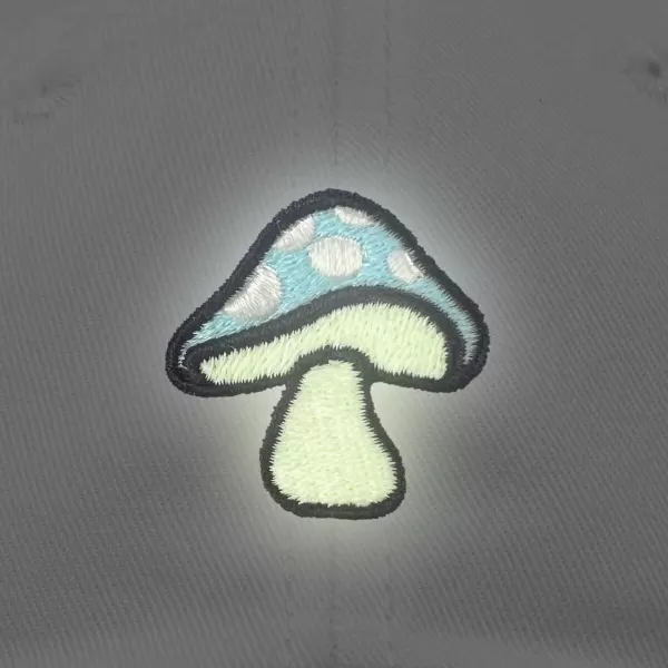 DALIX Mushroom Embroidered Glow in The Dark Hat Dad Hat Cotton Baseball Cap