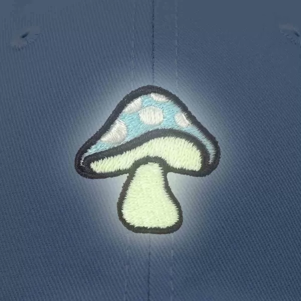 DALIX Mushroom Embroidered Glow in The Dark Hat Dad Hat Cotton Baseball Cap