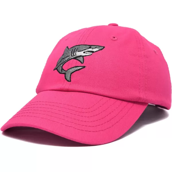 DALIX Shark Hat Embroidered Baseball Cap Great White