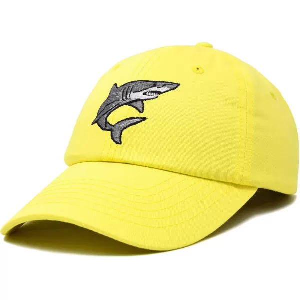 DALIX Shark Hat Embroidered Baseball Cap Great White
