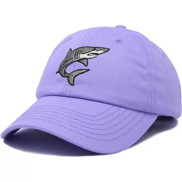 DALIX Shark Hat Embroidered Baseball Cap Great White