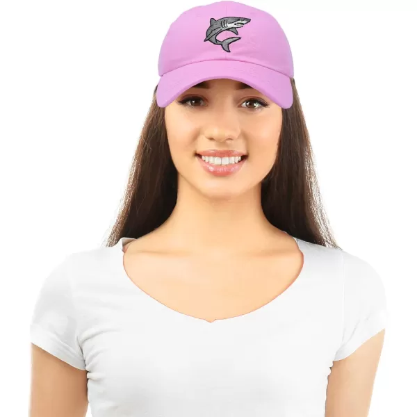 DALIX Shark Hat Embroidered Baseball Cap Great White