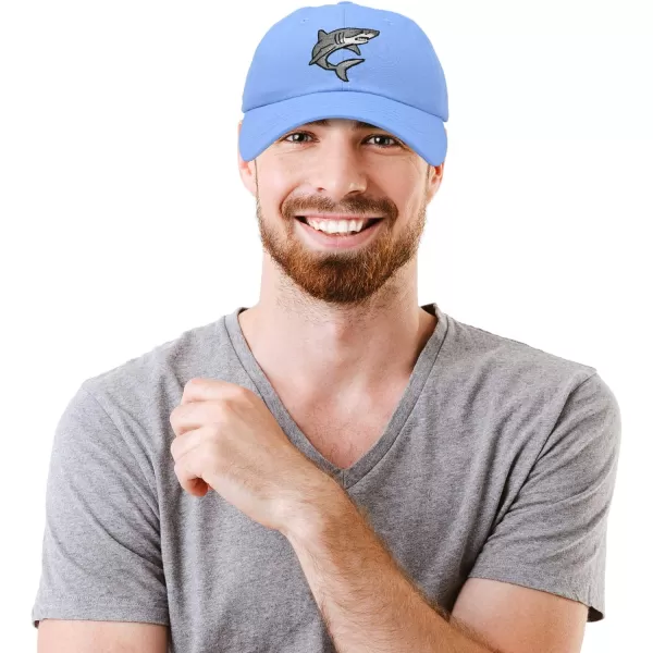 DALIX Shark Hat Embroidered Baseball Cap Great White