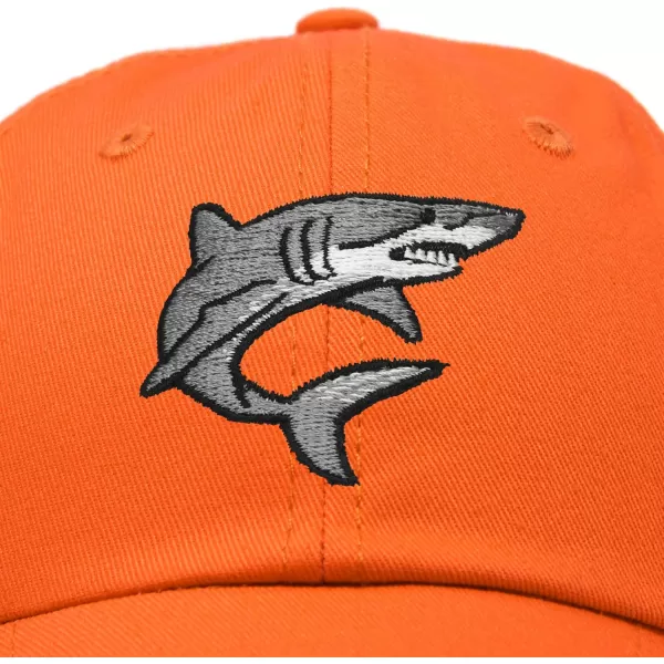 DALIX Shark Hat Embroidered Baseball Cap Great White