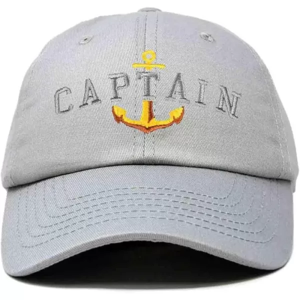 DALIX Captain Embroidered Dad Cap Cotton Baseball Hat Men