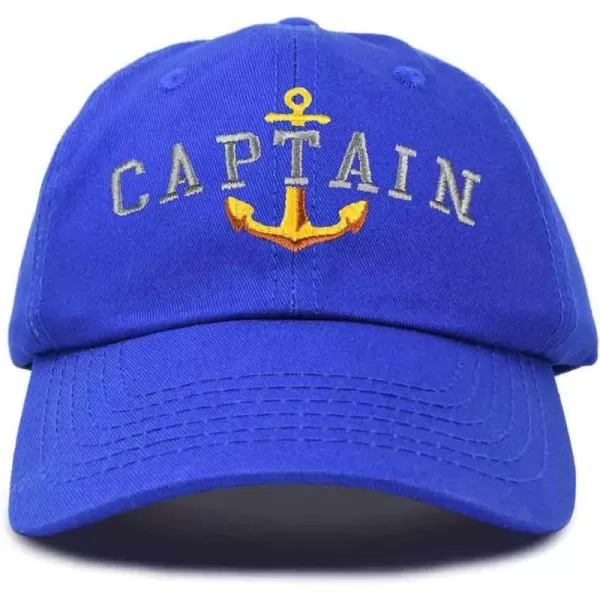 DALIX Captain Embroidered Dad Cap Cotton Baseball Hat Men