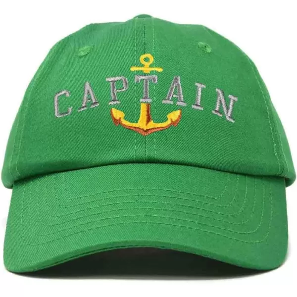 DALIX Captain Embroidered Dad Cap Cotton Baseball Hat Men