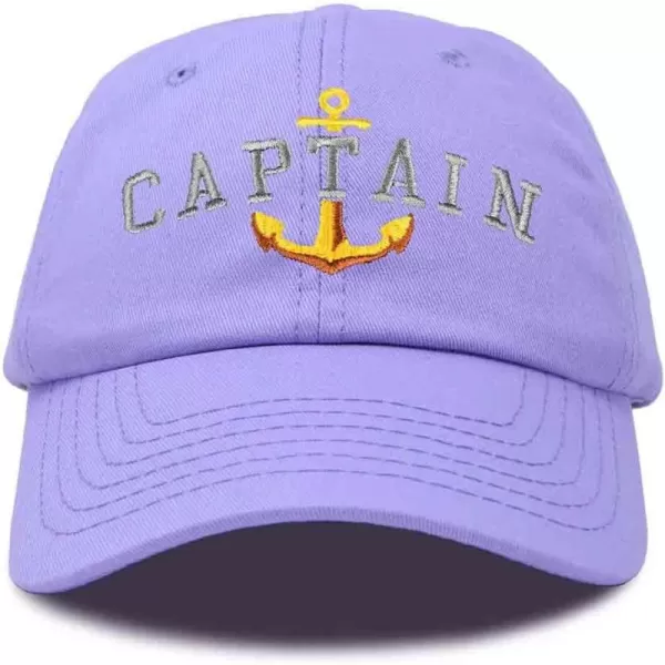 DALIX Captain Embroidered Dad Cap Cotton Baseball Hat Men