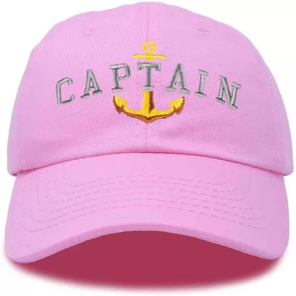 DALIX Captain Embroidered Dad Cap Cotton Baseball Hat Men