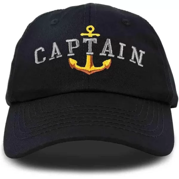 DALIX Captain Embroidered Dad Cap Cotton Baseball Hat Men