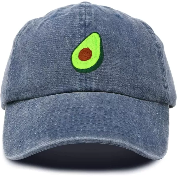 DALIX Green Avocado Hat Mens Womens Food Baseball Cap Washed