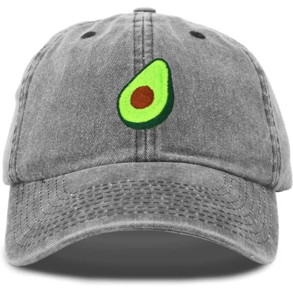 DALIX Green Avocado Hat Mens Womens Food Baseball Cap Washed