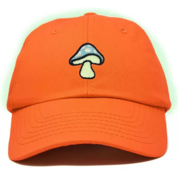 DALIX Mushroom Embroidered Glow in The Dark Hat Dad Hat Cotton Baseball Cap