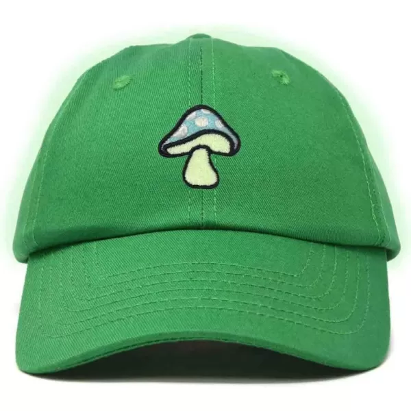 DALIX Mushroom Embroidered Glow in The Dark Hat Dad Hat Cotton Baseball Cap