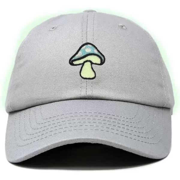 DALIX Mushroom Embroidered Glow in The Dark Hat Dad Hat Cotton Baseball Cap