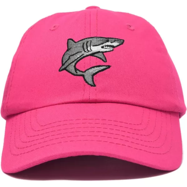 DALIX Shark Hat Embroidered Baseball Cap Great White