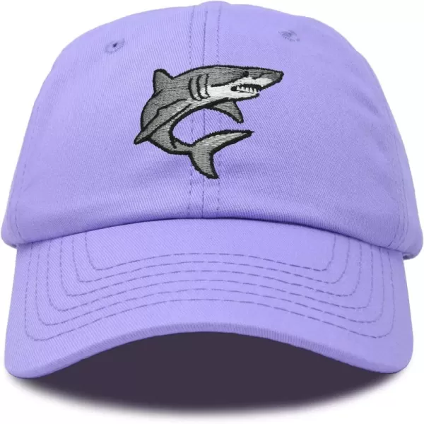 DALIX Shark Hat Embroidered Baseball Cap Great White