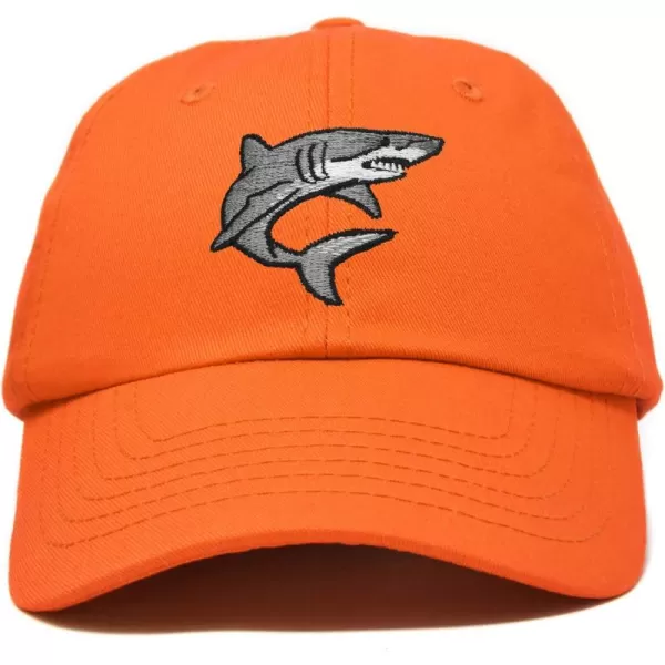 DALIX Shark Hat Embroidered Baseball Cap Great White