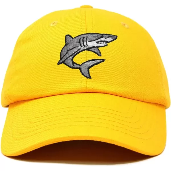 DALIX Shark Hat Embroidered Baseball Cap Great White