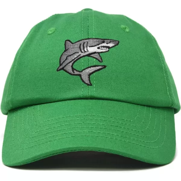 DALIX Shark Hat Embroidered Baseball Cap Great White