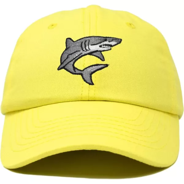 DALIX Shark Hat Embroidered Baseball Cap Great White