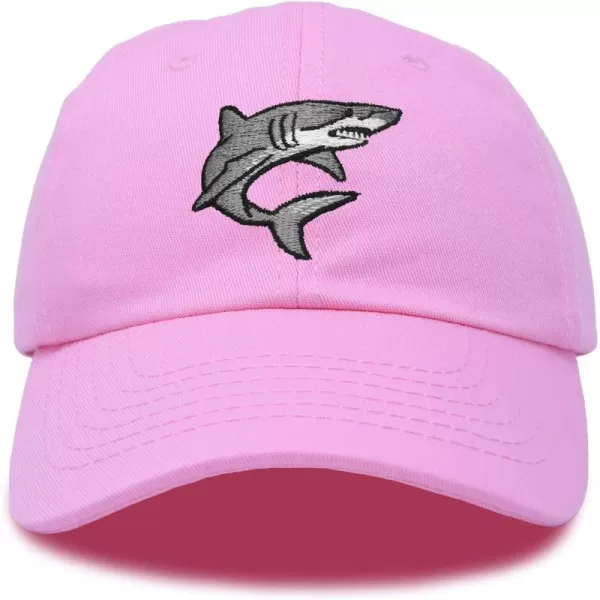 DALIX Shark Hat Embroidered Baseball Cap Great White