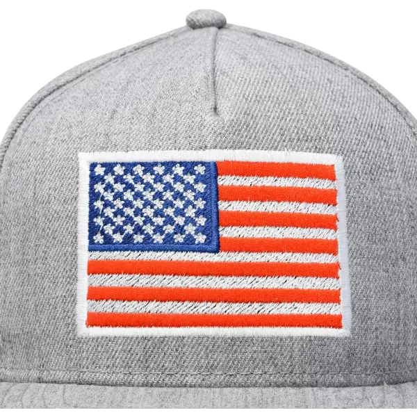 DALIX American Flag Hat Flat Bill Snapback USA Baseball Cap
