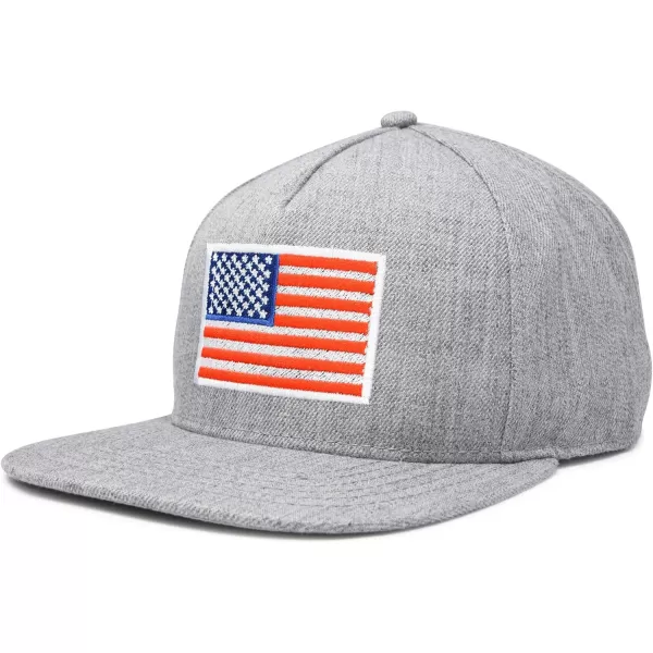 DALIX American Flag Hat Flat Bill Snapback USA Baseball Cap