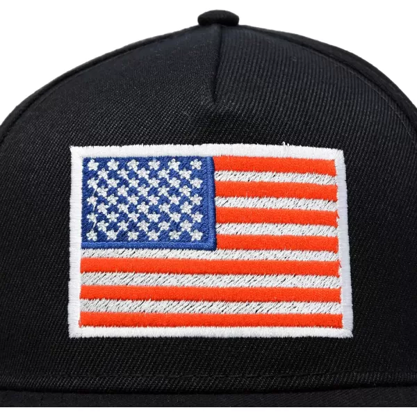 DALIX American Flag Hat Flat Bill Snapback USA Baseball Cap