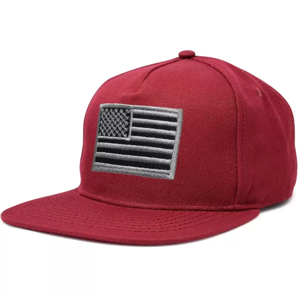 DALIX American Flag Hat Flat Bill Snapback USA Baseball Cap