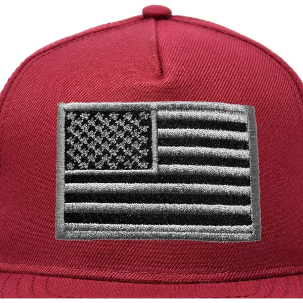 DALIX American Flag Hat Flat Bill Snapback USA Baseball Cap