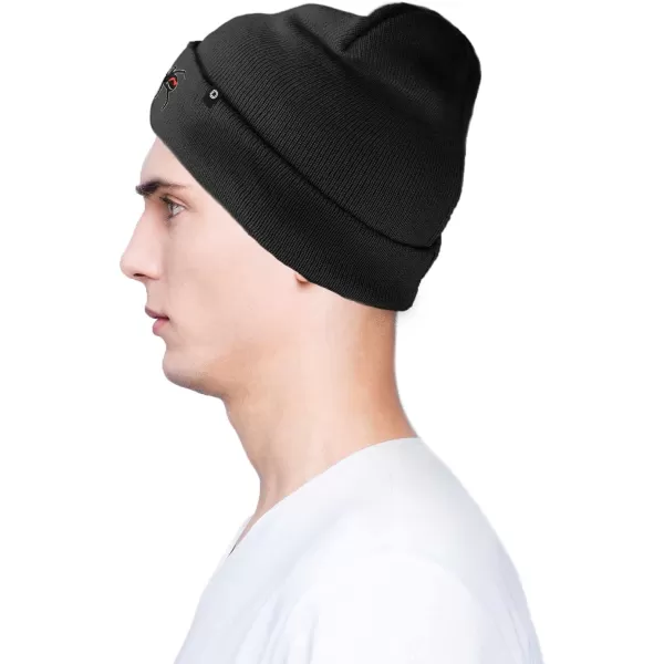 DALIX Black Widow Spider Beanie Warm Winter Cap Embroidered Hat Black