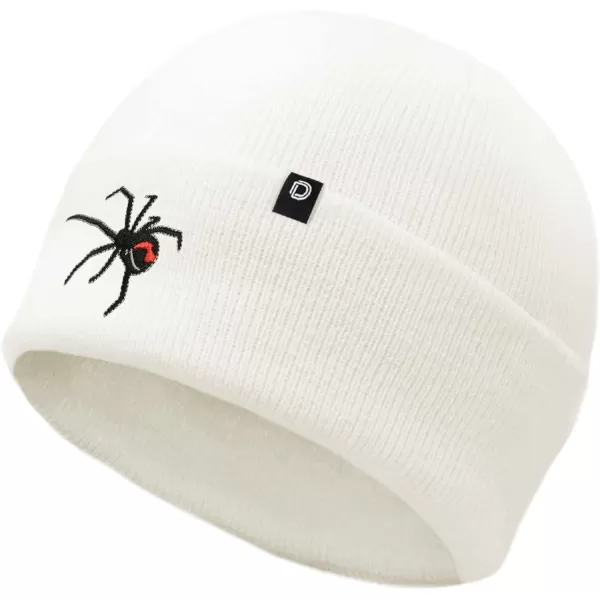DALIX Black Widow Spider Beanie Warm Winter Cap Embroidered Hat Black