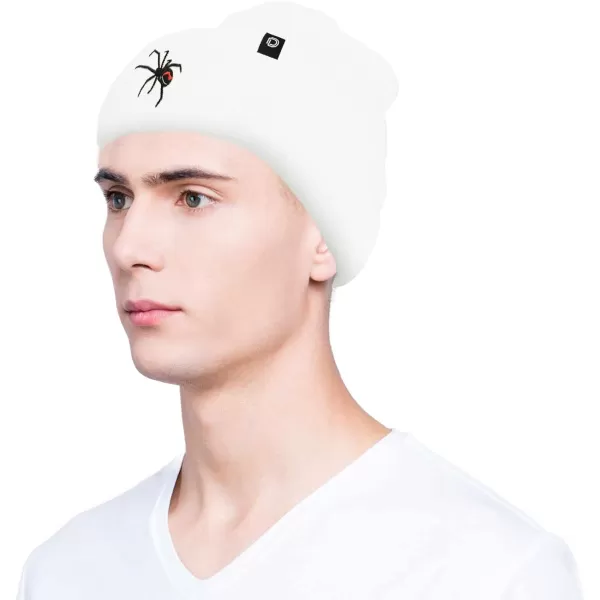 DALIX Black Widow Spider Beanie Warm Winter Cap Embroidered Hat Black