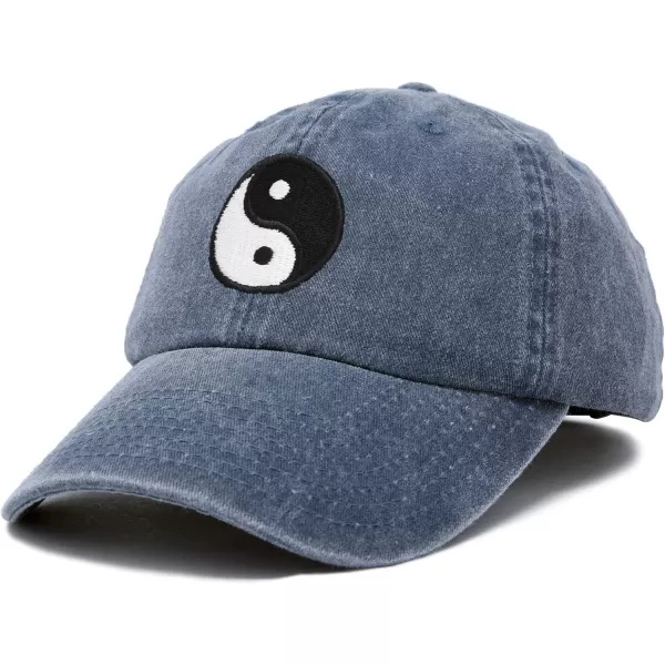 DALIX Ying Yang Dad Hat Baseball Cap Zen Peace Balance Philosophy Vintage