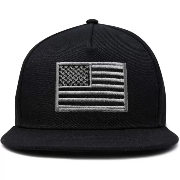 DALIX American Flag Hat Flat Bill Snapback USA Baseball Cap