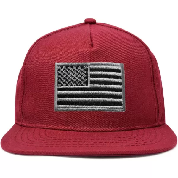 DALIX American Flag Hat Flat Bill Snapback USA Baseball Cap