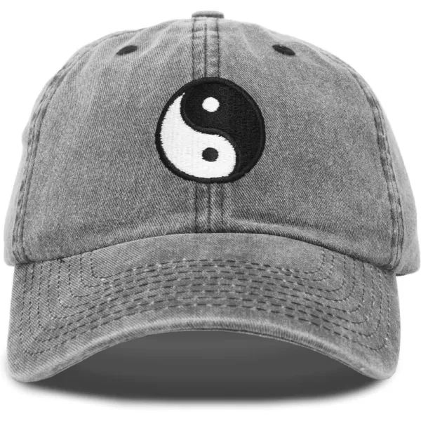 DALIX Ying Yang Dad Hat Baseball Cap Zen Peace Balance Philosophy Vintage