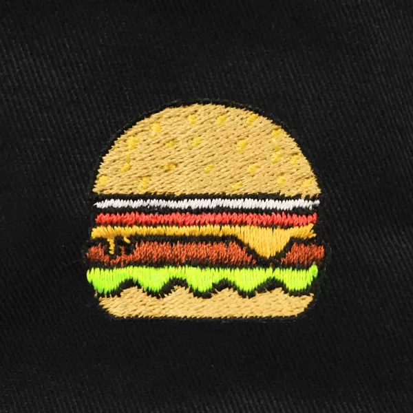 DALIX Embroidered Cheeseburger Bucket Hat Cotton Men Teens