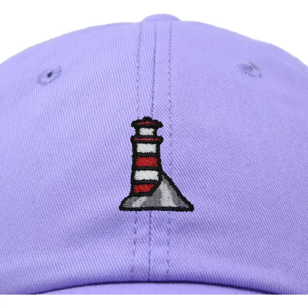 DALIX Lighthouse Embroidered Cap Cotton Baseball Hat Nautical Womens