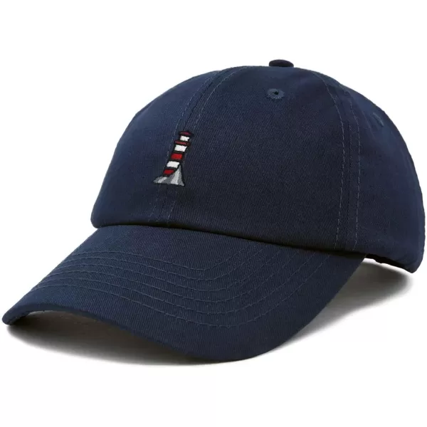DALIX Lighthouse Embroidered Cap Cotton Baseball Hat Nautical Womens