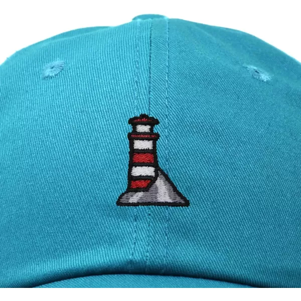DALIX Lighthouse Embroidered Cap Cotton Baseball Hat Nautical Womens