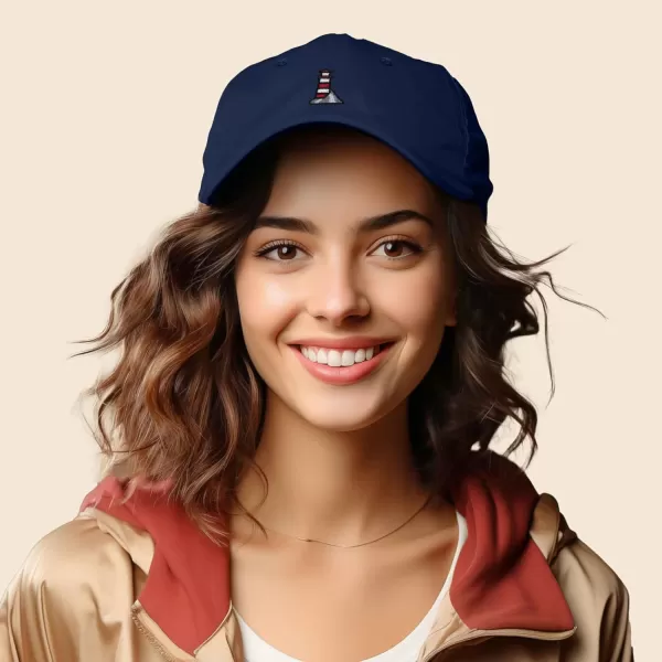 DALIX Lighthouse Embroidered Cap Cotton Baseball Hat Nautical Womens
