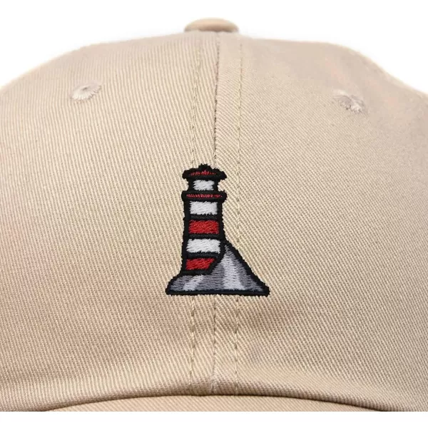 DALIX Lighthouse Embroidered Cap Cotton Baseball Hat Nautical Womens