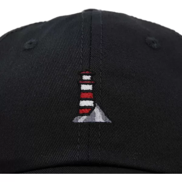 DALIX Lighthouse Embroidered Cap Cotton Baseball Hat Nautical Womens