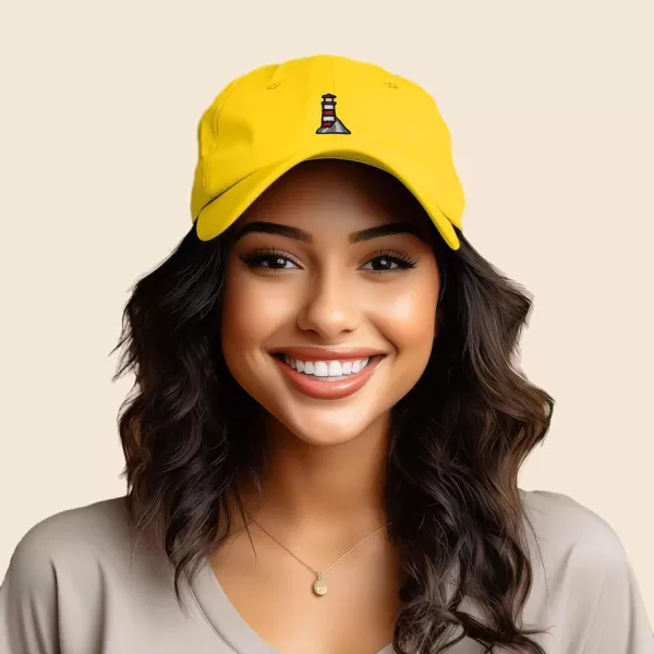 DALIX Lighthouse Embroidered Cap Cotton Baseball Hat Nautical Womens