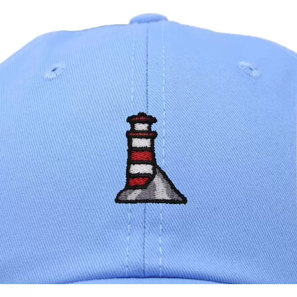 DALIX Lighthouse Embroidered Cap Cotton Baseball Hat Nautical Womens