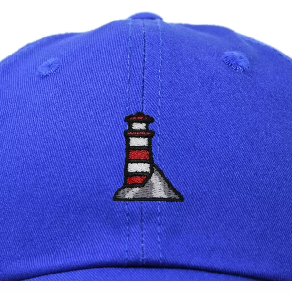 DALIX Lighthouse Embroidered Cap Cotton Baseball Hat Nautical Womens