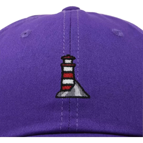 DALIX Lighthouse Embroidered Cap Cotton Baseball Hat Nautical Womens